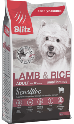 Blitz Lamb & Rice Adult Small Breeds Sensitive