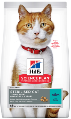 Hill’s Science Plan Sterilised Cat Young Adult with Tuna