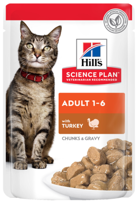 Hill's Science Plan Adult 1-6 with Turkey (кусочки в соусе, пауч)