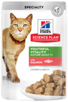 Hill's Science Plan Youthful Vitality Mature Adult 7+ with Salmon (кусочки в соусе, пауч)