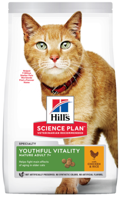 Hill’s Science Plan Youthful Vitality Mature Adult 7+ with Chicken & Rice