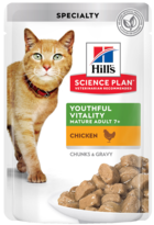 Hill's Science Plan Youthful Vitality Mature Adult 7+ Chicken (кусочки в соусе, пауч)