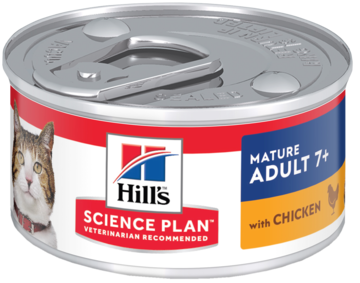 Hill's Science Plan Mature Adult 7+ with Chicken (паштет, банка)