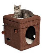 MidWest домик-лежанка для кошек Currious Cat Cube складной