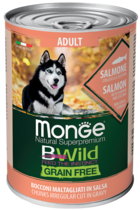 Monge BWild Grain Free Adult Salmon with Pumpkin and Zucchini (банка)