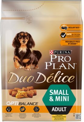 Pro Plan Duo Delice Small & Mini Adult с Высоким Содержанием Курицы