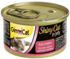 Gimcat Shiny Cat in Jelly Цыпленок с Крабами (банка)