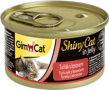 Gimcat Shiny Cat in Jelly Тунец с Лососем (банка)