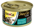 Gimcat Shiny Cat in Jelly Цыпленок с Креветками (банка)