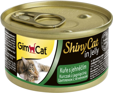 Gimcat Shiny Cat in Jelly Цыпленок с Ягненком (банка)
