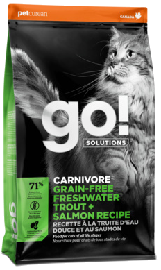 go! Carnivore Grain-Free Freshwater Trout + Salmon Recipe for Cat