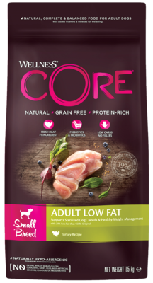 Wellness Core Small Breed Adult Low Fat Turkey Recipe