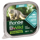 MonGe BWild Grain Free Adult Pate Terrine Codfish with Vegetables (ламистер)