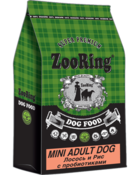 ZooRing Mini Adult Dog Лосось и Рис с Пробиотиками