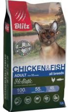 Blitz Holistic Chicken & Fish Adult All Breeds for Cats