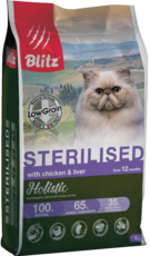 Blitz Holistic Sterilised with Chicken & Liver for Cats