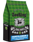 ZooRing Puppy & Junior 2 Утка и Рис с Глюкозамином и Хондроитином
