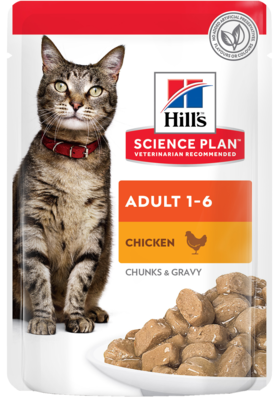 Hill's Science Plan Adult 1-6 with Chicken (кусочки в соусе, пауч)