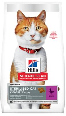 Hill's Science Plan Sterilised Cat Young Adult with Duck
