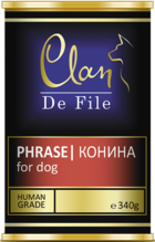 Clan De File Конина for Dog (банка)