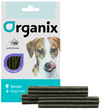 Organix Small Breeds Dental Dog Treat для Чистки Зубов с Эвкалиптом