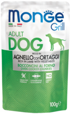 Monge Grill for Adult Dog Rich in Lamb with Vegetables (пауч)