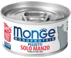 Monge Monoprotein Pezzetti Solo Manzo (банка)