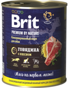 Brit Premium by Nature Говядина с пшеном (банка)