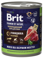 Brit Premium by Nature Говядина и сердце (банка)