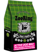 ZooRing Active Dog Max Мясо Молодых Бычков и Рис с Хондрозащитными Агентами