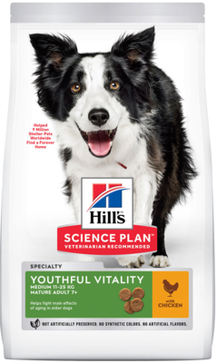 Hill’s Science Plan Youthful Vitality Medium Mature Adult 7+ with Chicken