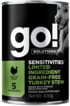 go! Sensitivities Limited Ingredient Grain-Free Turkey Stew for Dog (банка)