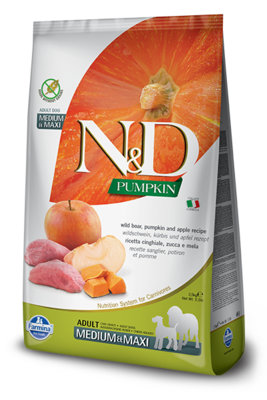N&D Pumpkin Boar & Apple Adult Medium & Maxi