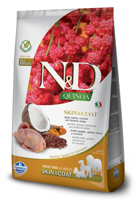 N&D Quinoa Skin&coat Quail Adult Dog All Breeds