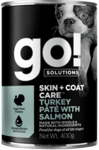 go! Skin + Coat Care Turkey Pate with Salmon for Dog (банка)