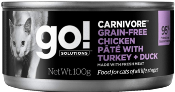 go! Carnivore Grain-Free Chicken Pate with Turkey + Duck for Cat (банка)