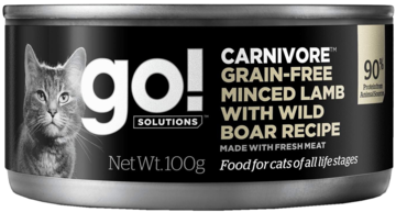 go! Carnivore Grain-Free Minced Lamb with Wild Boar Recipe for Cat (банка)