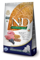 N&D Ancestral Grain Lamb, Spelt, Oats and Blueberry Recipe Puppy Medium & Maxi