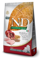 N&D Ancestral Grain Chicken, Spelt, Oats and Pomegranate Recipe Puppy Medium & Maxi