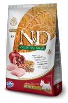 N&D Ancestral Grain Chicken, Spelt, Oats and Pomegranate Recipe Adult Mini