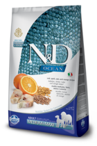 N&D Ocean Cod, Spelt, Oats and Orange Recipe Adult Medium & Maxi