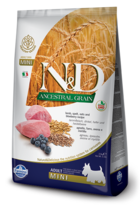 N&D Ancestral Grain Lamb, Spelt, Oats and Blueberry Recipe Adult Mini