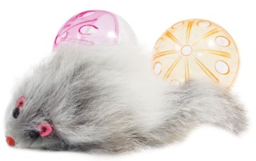 Triol Набор игрушек XW0329 для кошек (2 мяча, мышь)