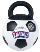 GiGwi Игрушка для собак Мяч футбольный c ручкой белый JUMBALL
