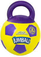 GiGwi Игрушка для собак Мяч футбольный c ручкой желтый JUMBALL