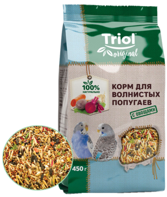 Triol Original корм для волнистых попугаев с овощами