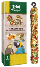 Triol Original Лакомство для крупных и средних попугаев с фруктами и мёдом (уп.2шт.)
