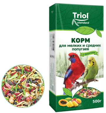 Тriol Standard Корм для мелких и средних попугаев с фруктами