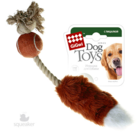 GiGwi Игрушка для собак Мячик с лисьим хвостом и пищалкой CATCH & FETCH