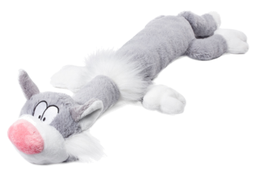 GiGwi Игрушка для собак Кот с пищалками PLUSH FRIENDZ